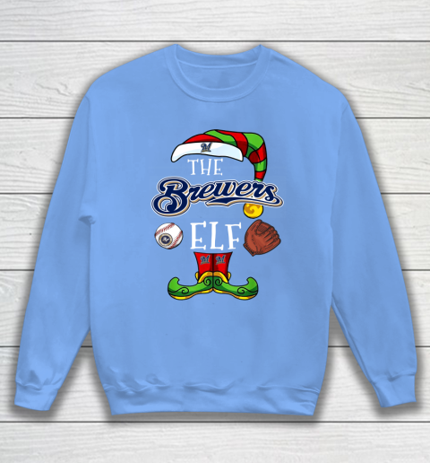 Milwaukee Brewers Christmas ELF Funny MLB Sweatshirt 8