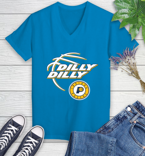 NBA Indiana Pacers Dilly Dilly Basketball Sports Women's V-Neck T-Shirt 7
