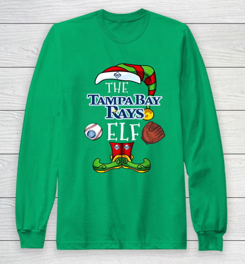 Tampa Bay Rays Christmas ELF Funny MLB Long Sleeve T-Shirt 4