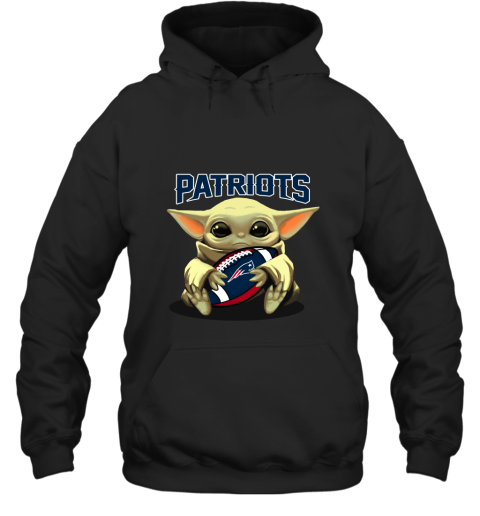 Baby Yoda Loves The New England Patriots Star Wars NFL Hoodie