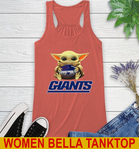 NFL Football New York Giants Baby Yoda Star Wars Shirt Racerback Tank 4