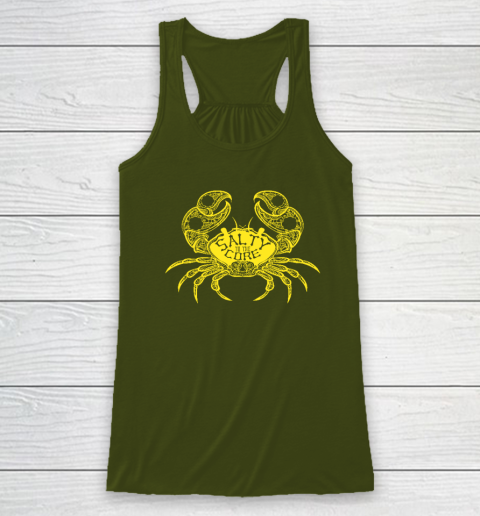 Salty To The Core Crab Racerback Tank 2
