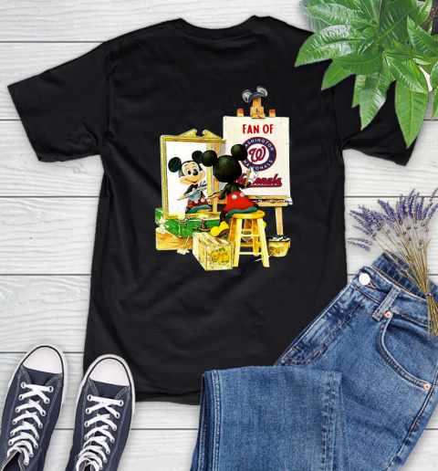 MLB Baseball Washington Nationals Mickey Drawing Shirt 82