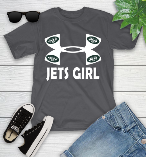 NFL New York Jets Girl Under Armour Football Sports Youth T-Shirt 6
