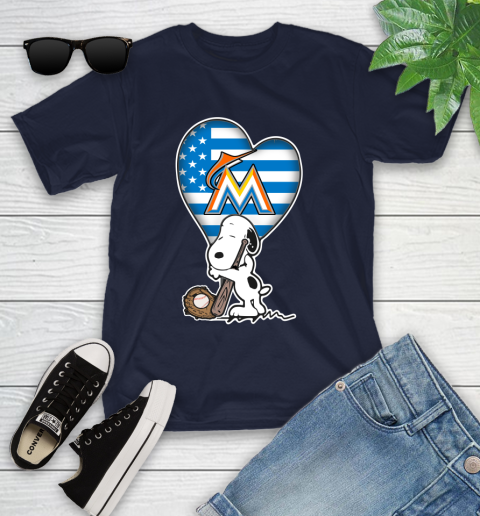 Milwaukee Brewers MLB Baseball The Peanuts Movie Adorable Snoopy (2) Youth T-Shirt 3