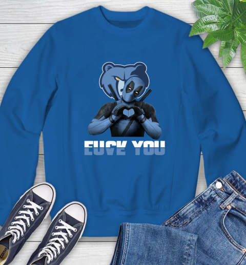 NBA Memphis Grizzlies Deadpool Love You Fuck You Basketball Sports Sweatshirt 9