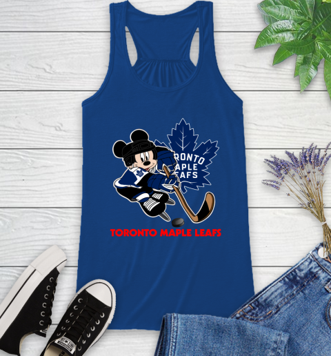 NHL Toronto Maple Leafs Mickey Mouse Disney Hockey T Shirt Racerback Tank 9