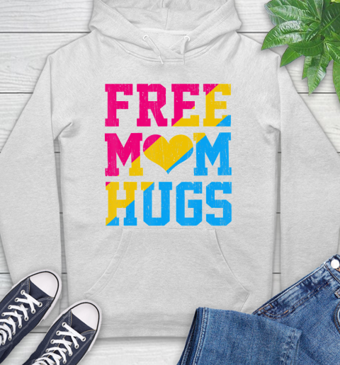 Nurse Shirt Vintage Free Mom Hugs pansexual Heart LGBT Pride Month T Shirt Hoodie