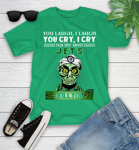 NHL Talk Shit About Winnipeg Jets I Kill You Achmed The Dead Terrorist Jeffrey Dunham Hockey Youth T-Shirt 8