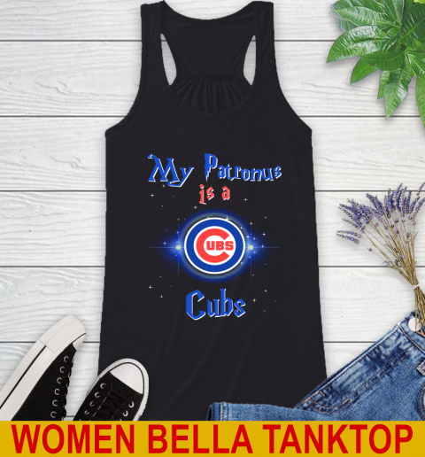 MLB Baseball Harry Potter My Patronus Is A Chicago Cubs Racerback Tank