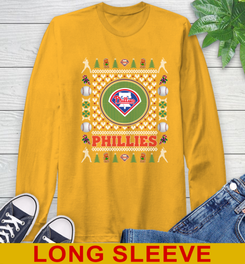 Philadelphia Phillies Merry Christmas MLB Baseball Loyal Fan Long Sleeve T-Shirt 2