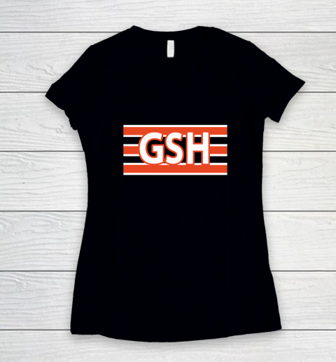 GSH Chicago Bears Women's V-Neck T-Shirt