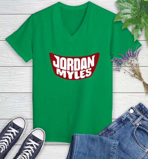 Wwe Jordan Myles racially insensitive Women's V-Neck T-Shirt 5