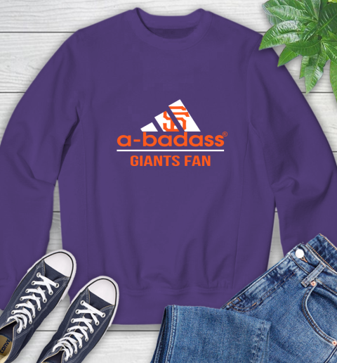 MLB A Badass San Francisco Giants Fan Adidas Baseball Sports Sweatshirt 4