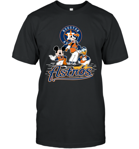 MLB Houston Astros Mickey Mouse Donald Duck Goofy Baseball T Shirt