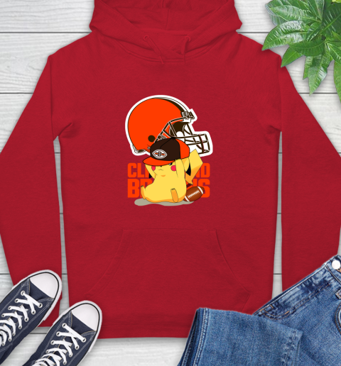 NFL Pikachu Football Sports Cleveland Browns Hoodie 10