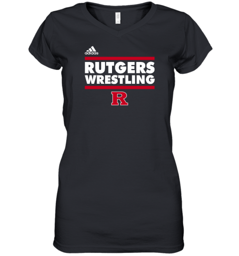 Jersey Jerry Wearing Rutgers Wrestling Women's V