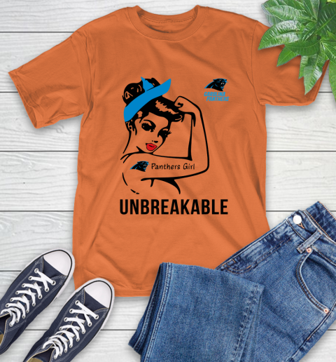 NFL Carolina Panthers Girl Unbreakable Football Sports T-Shirt 3