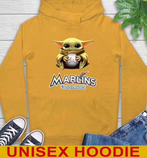 MLB Baseball Miami Marlins Star Wars Baby Yoda Shirt 15