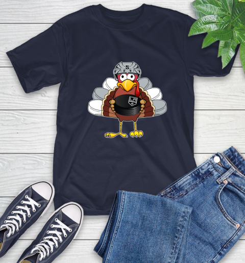 Los Angeles Kings Turkey Thanksgiving Day T-Shirt 4