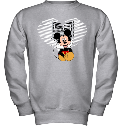 NHL Hockey Mickey Mouse Team Los Angeles Kings Sweatshirt 