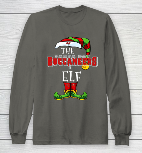 Tampa Bay Buccaneers Christmas ELF Funny NFL Long Sleeve T-Shirt 5
