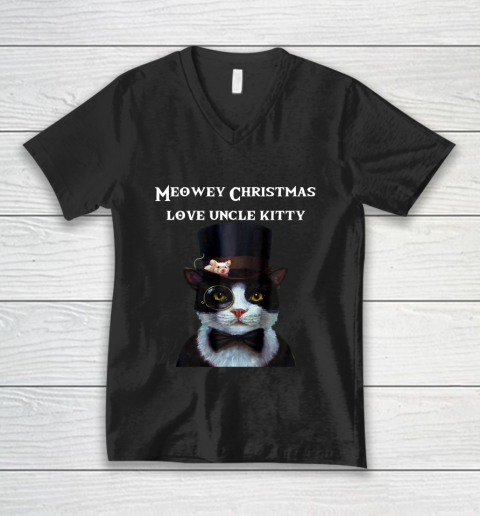 Unlce Kitty V-Neck T-Shirt