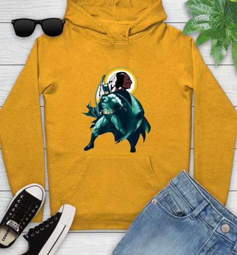 NFL Batman Football Sports Washington Redskins Youth Hoodie 3