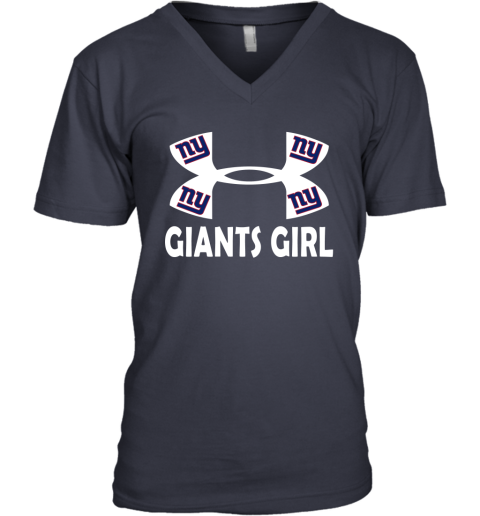 NFL New York Giants Girl Under Armour Football Sports ujnoqWnWYwu v neck unisex 8 95 151514 front navy