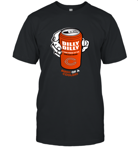 Bud Light Dilly Dilly! Chicago Bears Birds Of A Cooler Unisex Jersey Tee