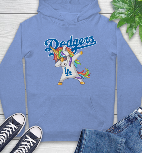 Los Angeles Dodgers MLB Baseball Funny Unicorn Dabbing Sports Hoodie 11