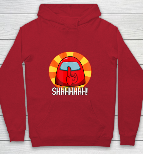Among Us Game Shirt Cool Among Us shirt Crewmate or Impostor SHHHHHH Youth Hoodie 7