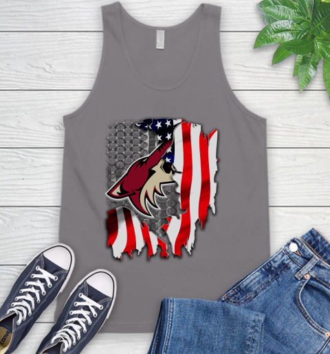 Arizona Coyotes NHL Hockey American Flag Tank Top 6