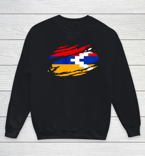 Artsakh Flag Proud Artsakh Support Artsakh Strong Armenia Youth Sweatshirt