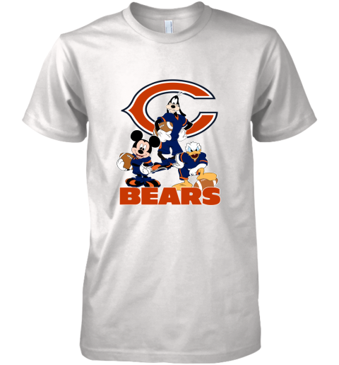 Mickey Donald Goofy The Three Chicago Bears Football Premium Men's T-Shirt