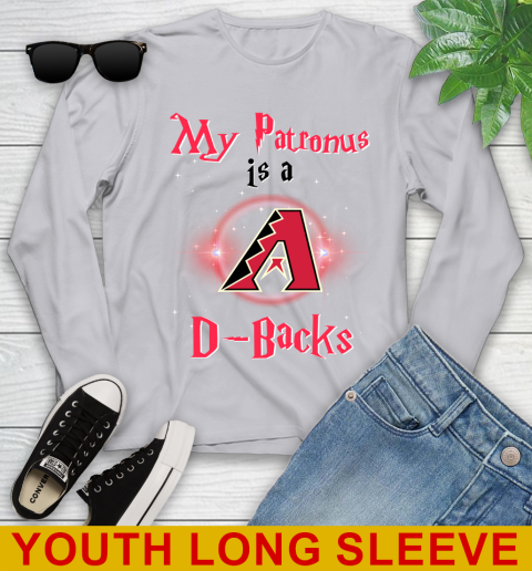 MLB Baseball Harry Potter My Patronus Is A Arizona Diamondbacks Youth Long Sleeve 5