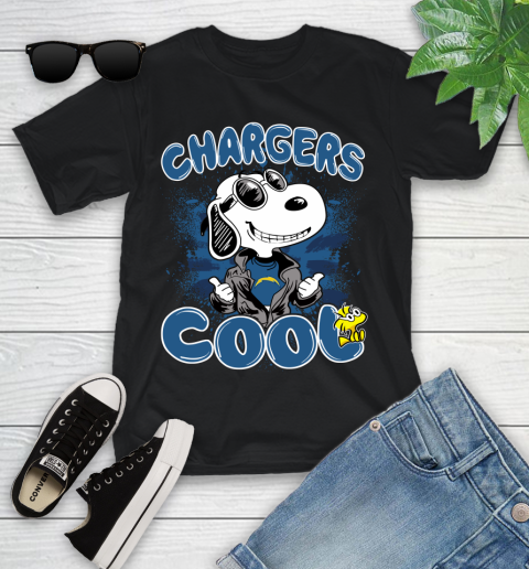 NFL Football Los Angeles Chargers Cool Snoopy Shirt Youth T-Shirt