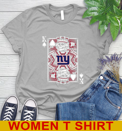 New York Giants NFL Football The King Of Spades Death Cards Shirt Women's T-Shirt 5