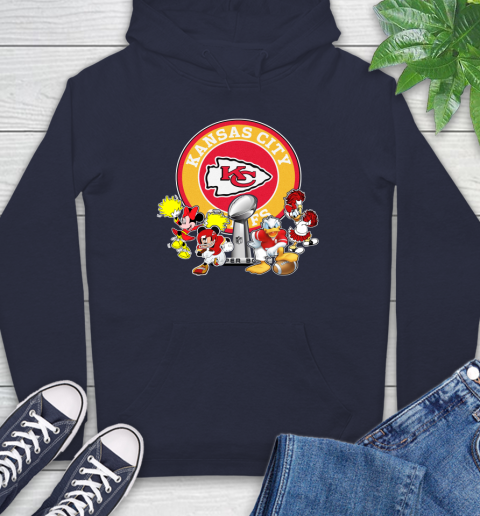 Kansas City Chiefs super bowl 2019 2020 mickey mouse minnie mouse donald duck daisy duck football shirt 16