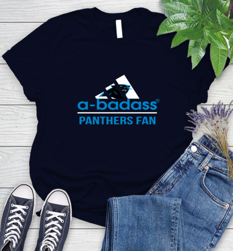 Carolina Panthers NFL Football A Badass Adidas Adoring Fan Sports Women's T-Shirt 2