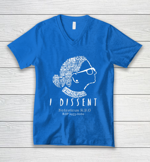 Notorious RBG 1833  2020 R.I.P Ruth Bader Ginsburg I Dissent V-Neck T-Shirt 5