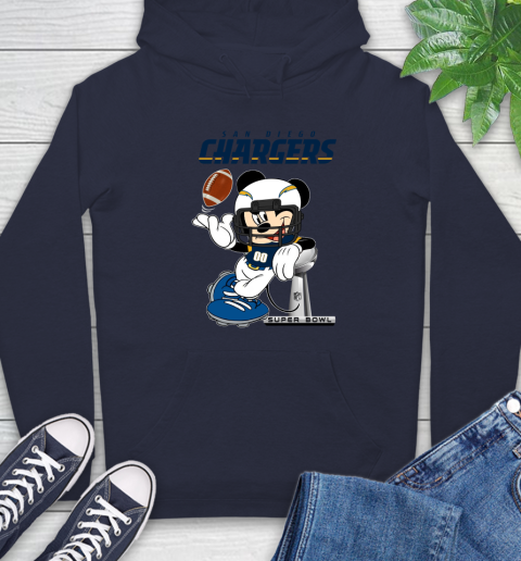 NFL San diego chargers Mickey Mouse Disney Super Bowl Football T Shirt Hoodie 4