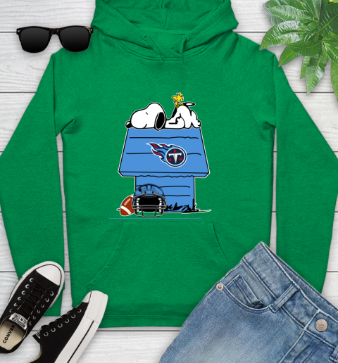 Tennessee Titans NFL Football Snoopy Woodstock The Peanuts Movie Youth Hoodie 7