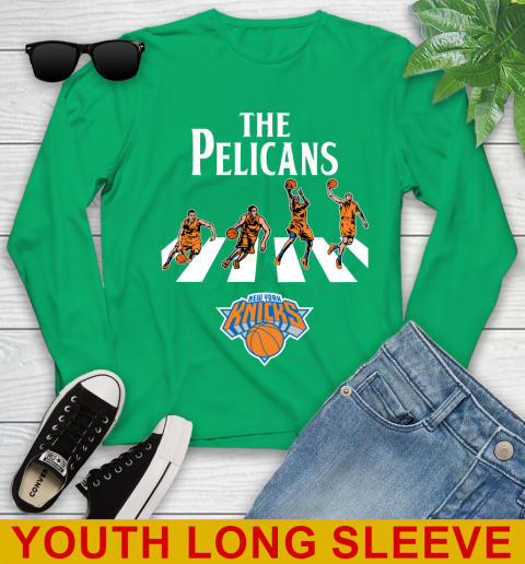 NBA Basketball New York Knicks The Beatles Rock Band Shirt Youth Long Sleeve 7