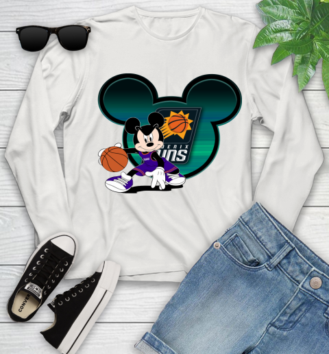 NBA Phoenix Suns Mickey Mouse Disney Basketball Youth Long Sleeve 12