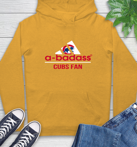 MLB A Badass Chicago Cubs Fan Adidas Baseball Sports Hoodie 2