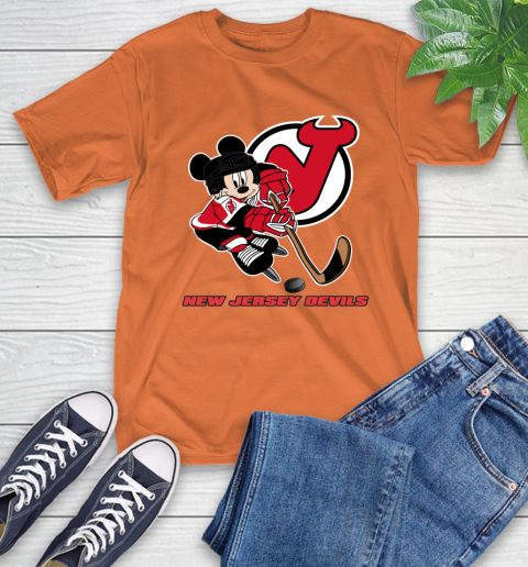 NHL New Jersey Devils Mickey Mouse Disney Hockey T Shirt T-Shirt 5