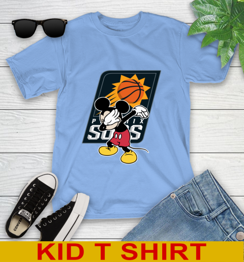 Phoenix Suns NBA Basketball Dabbing Mickey Disney Sports Youth T-Shirt 11