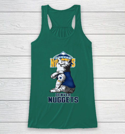 NBA Basketball My Cat Loves Denver Nuggets Racerback Tank 6 NBA Basketball My Cat Loves Denver Nuggets Racerback Tank - Image 6