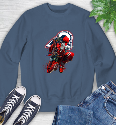 NFL Deadpool Marvel Comics Sports Football Los Angeles Rams Sweatshirt 7